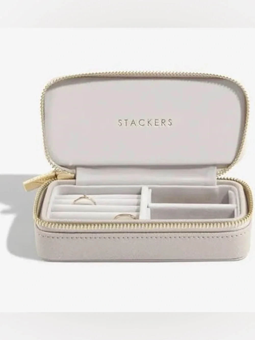 Stackers Taupe Travel Jewelry Case